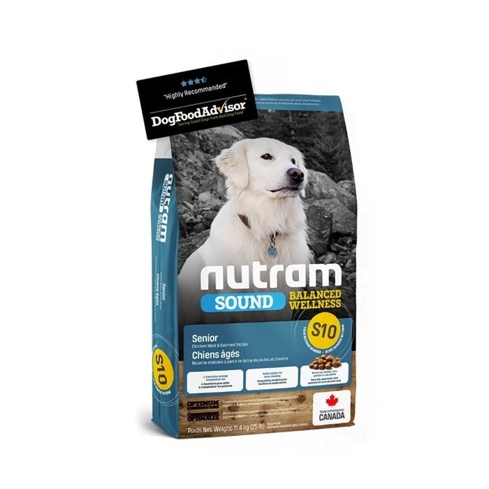 NEW S10 NUTRAM SOUND BALANCED WELLNESS SENIOR DOG FOOD 11.4KG - Pethome