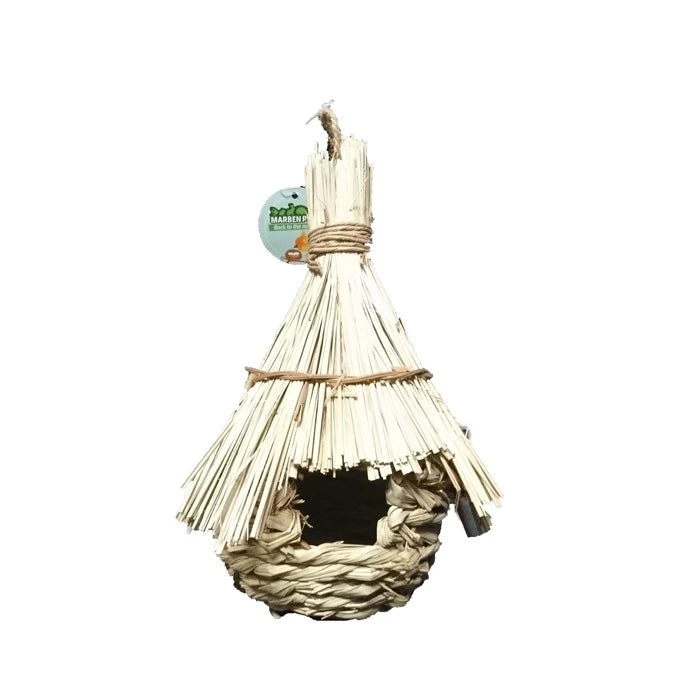 Nido Aves De Fibra Vegetal Entrada Media Colgante