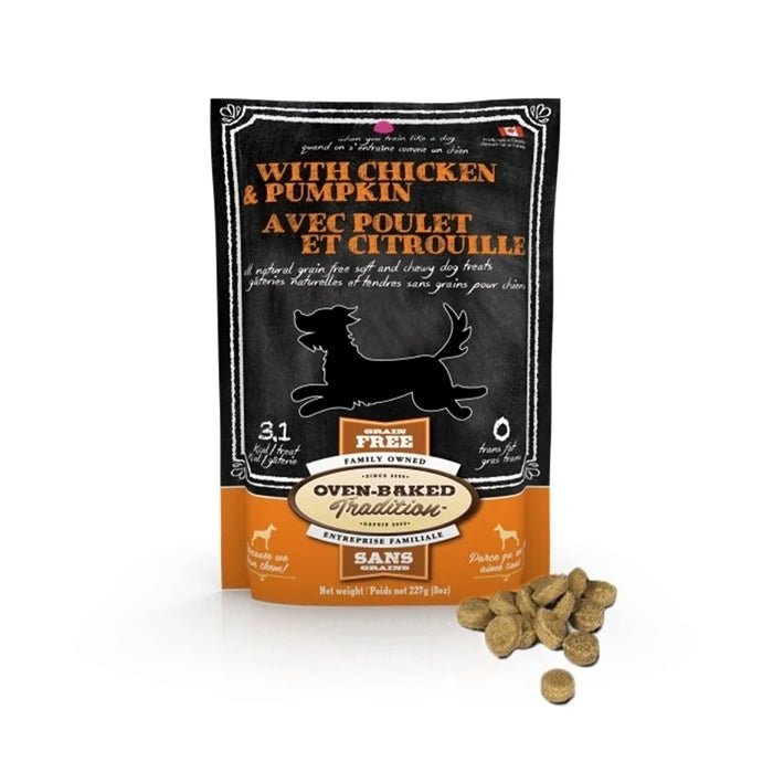 OVEN-BAKED DOG TREAT CHICKEN AND PUMPKIN 227 G - Pethome