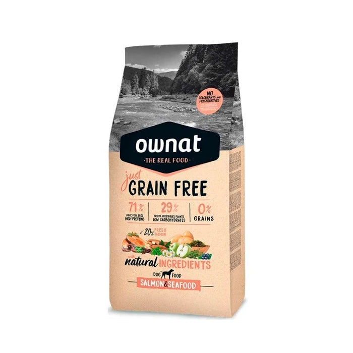 Ownat Just Grain Free Salmon & Seafood | Perro - imagen 1