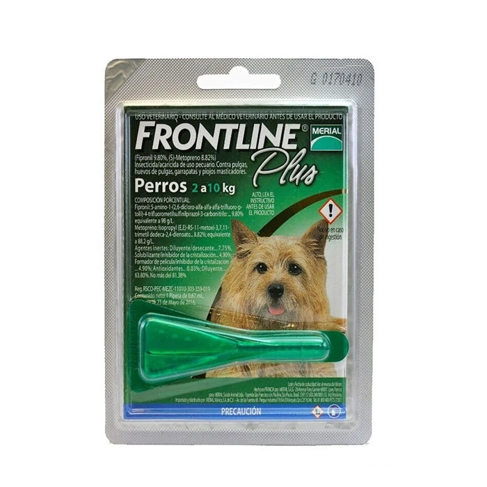 2X PIPETA FRONTLINE PLUS PERROS 2 - 10 KGS