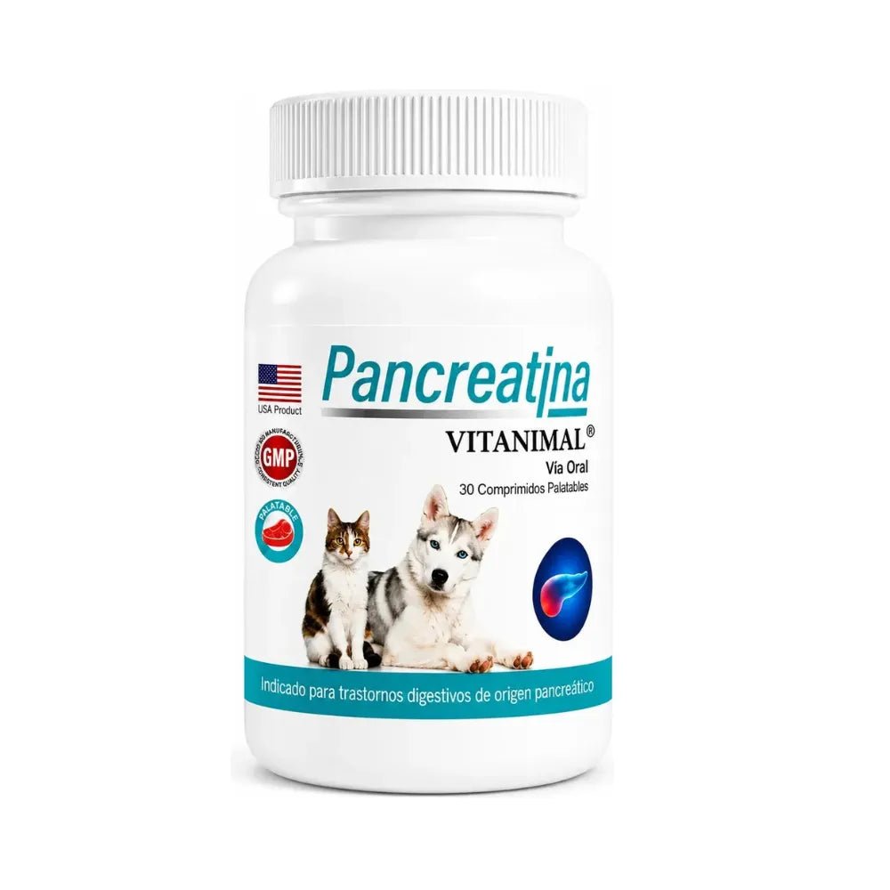 Pancreatina 30 comprimidos - Pethome