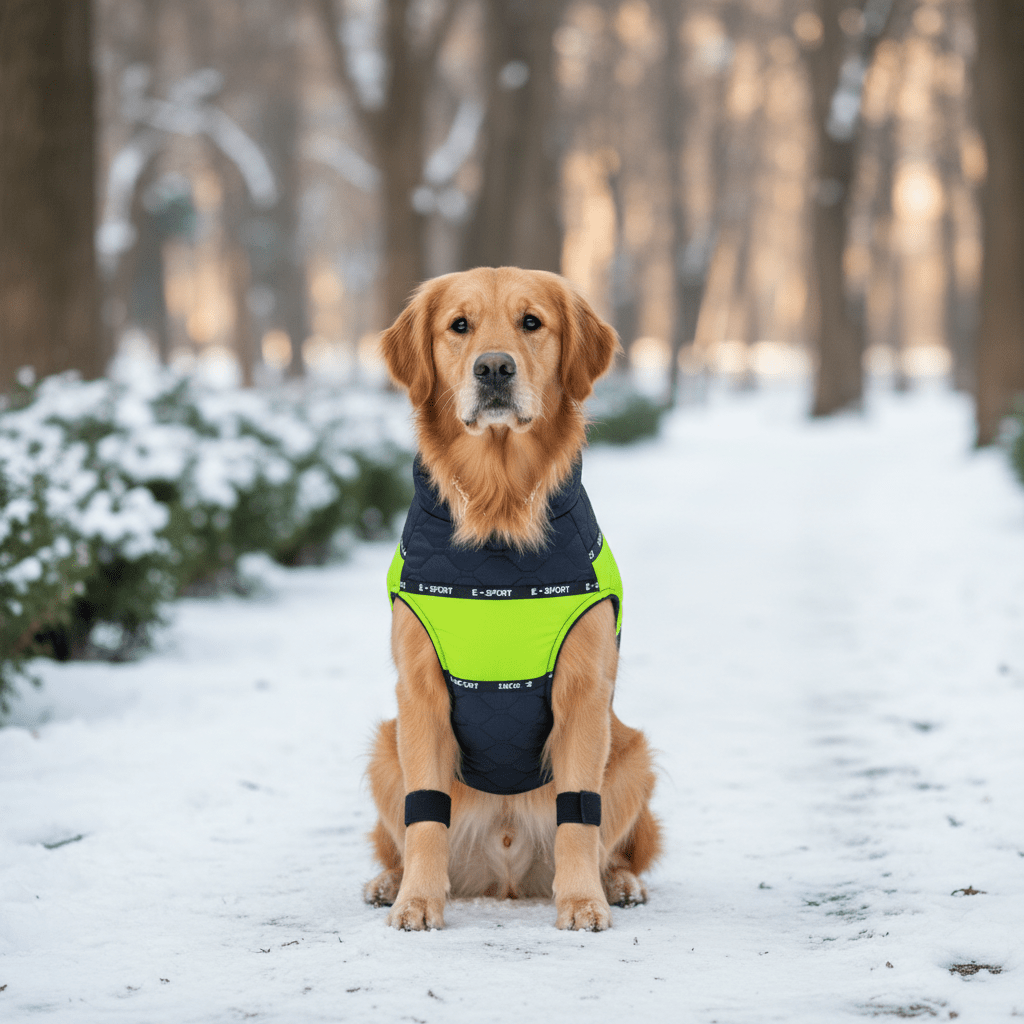 Parka diamond con franja de color - Pethome