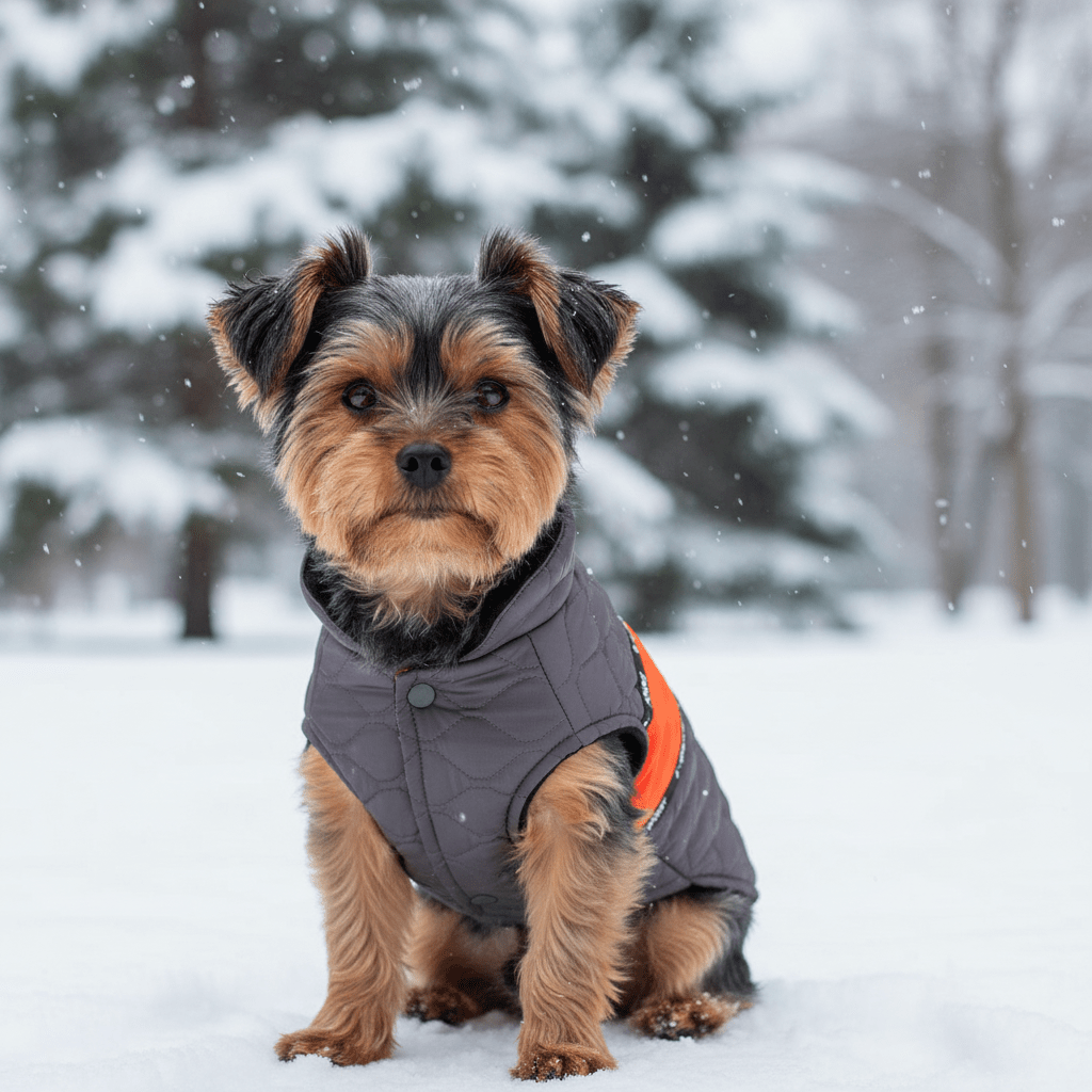 Parka diamond con franja de color - Pethome