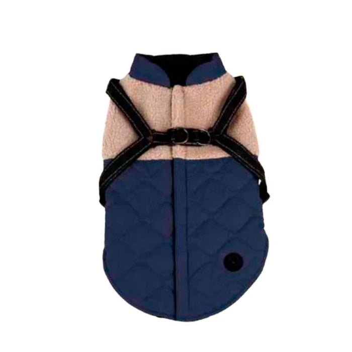 Parka outdoor y arnes para perros Azul - Pethome
