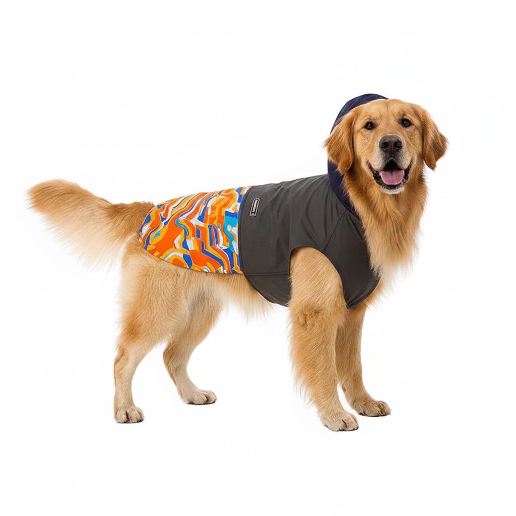 Parka rain - Golden Retriever estudio