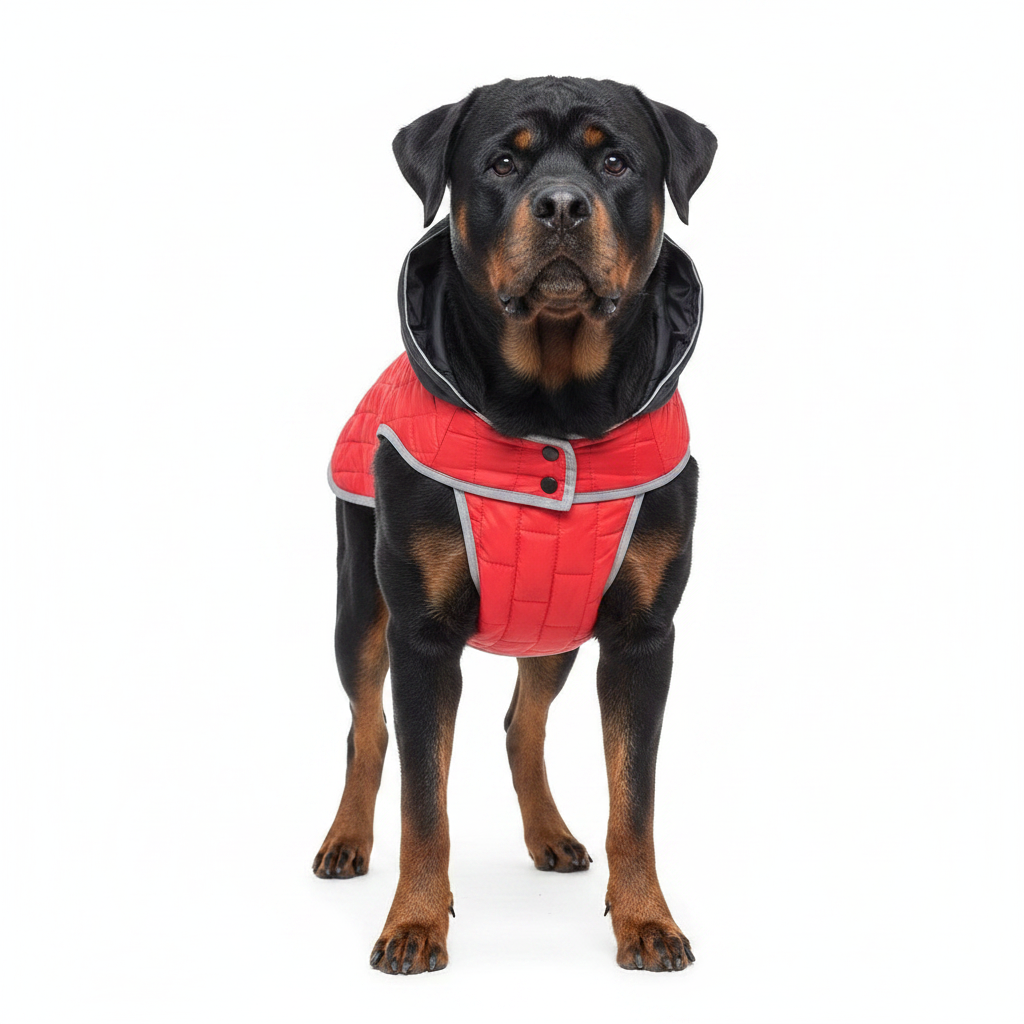 Parka Rojo-Negro Talla 3XL