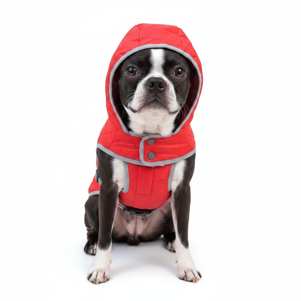 Parka Rojo-Negro Talla M