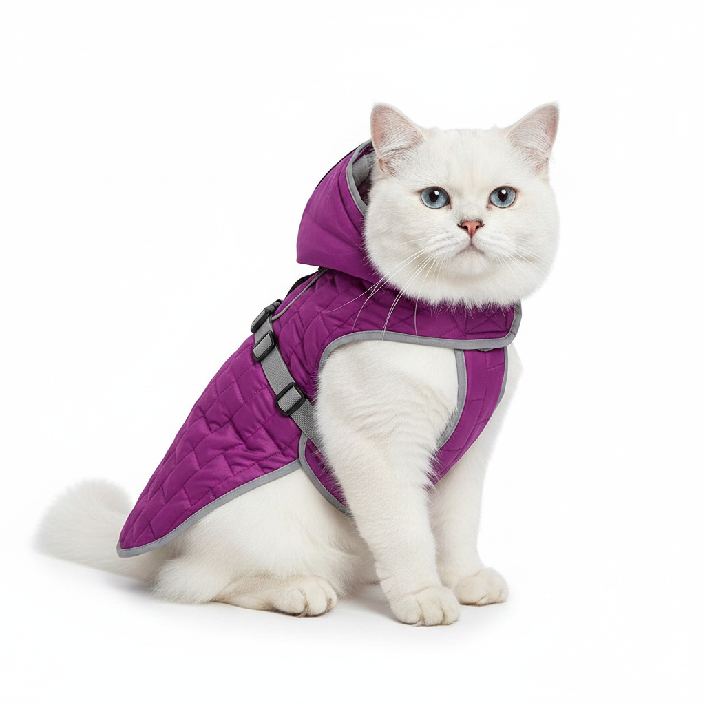 Parka Reversible para perro Morado