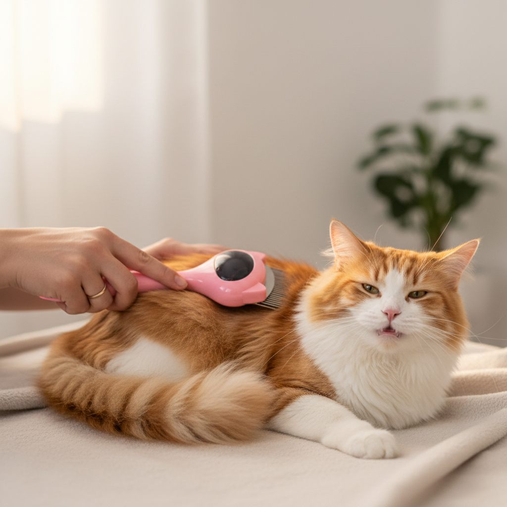Peine para gatos con efecto masajeador