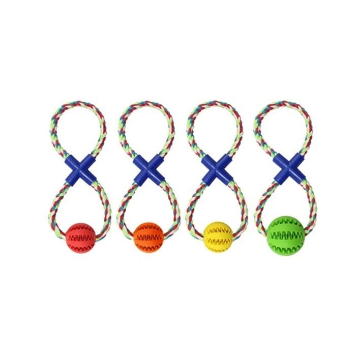 PELOTA BEISBOL DENTAL CON CUERDA DE ALGODON - Pethome