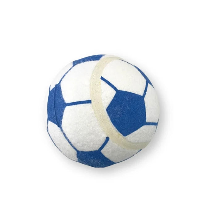 PELOTA ESTILO TENIS DISENO FUTBOL 12.7CM - imagen 1