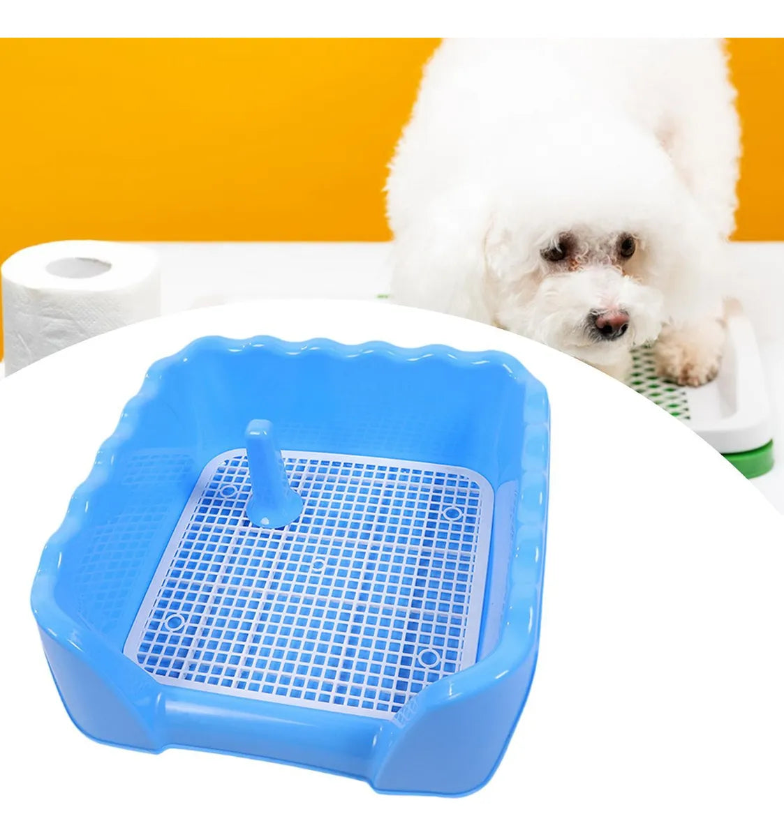Baño Sanitario Portátil con Malla para Perros Pequeños