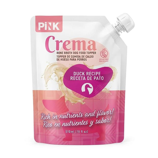 Pink Crema Topper caldo de huesos para perros receta de pato - 510ml - Pethome