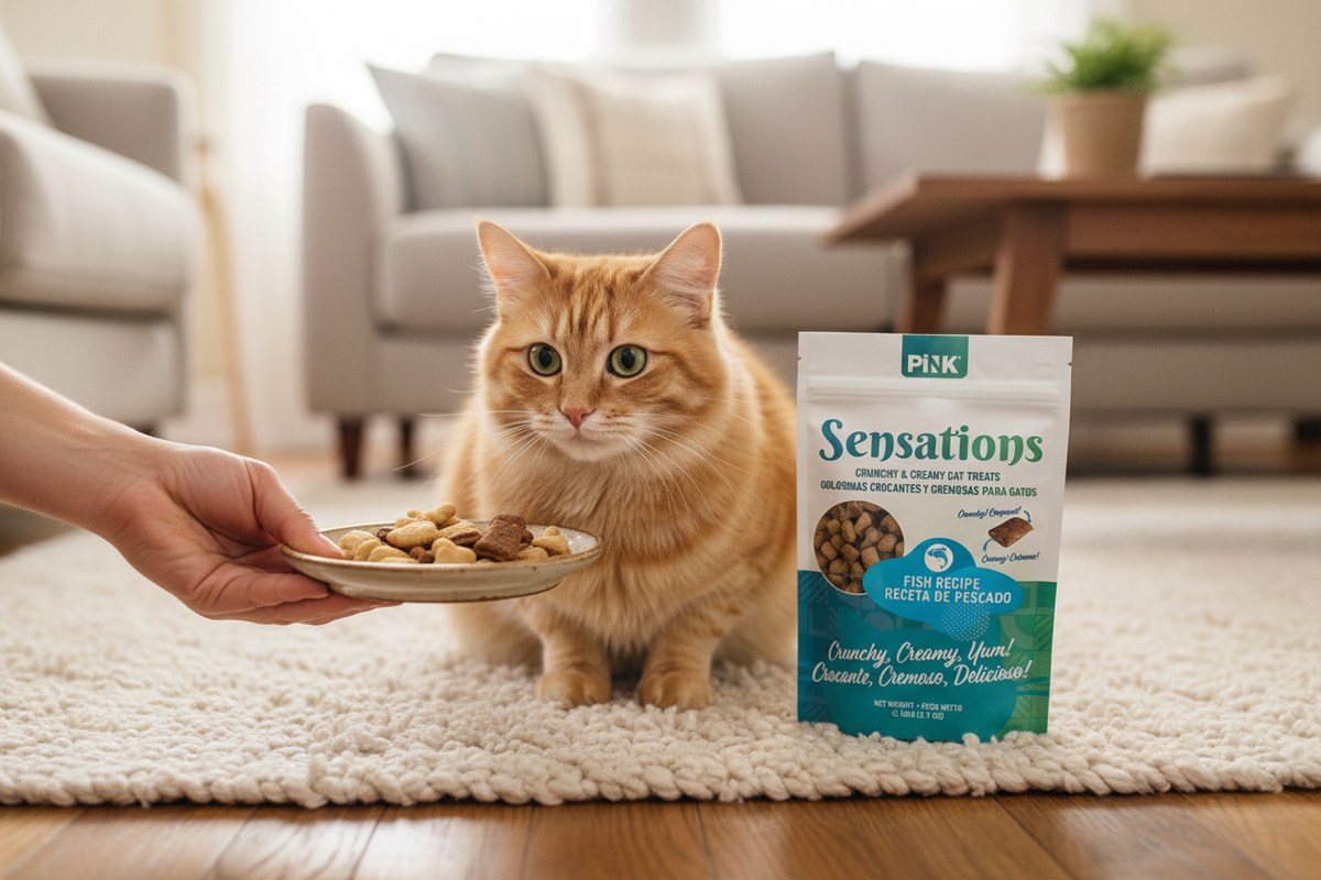 Pink Sensations - Gato con plato
