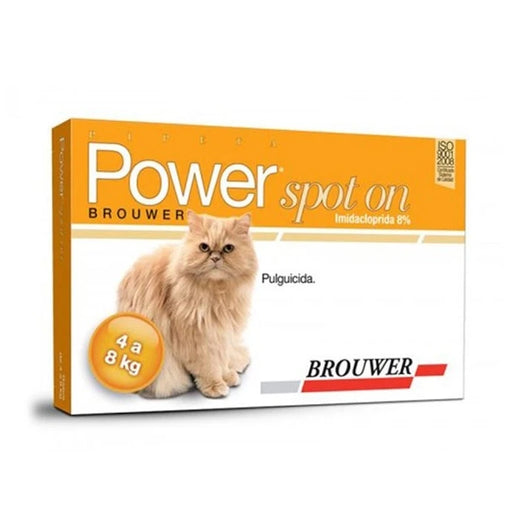 Pipeta Antiparasitaria Power Spot on Gatos 4 a 8 KG