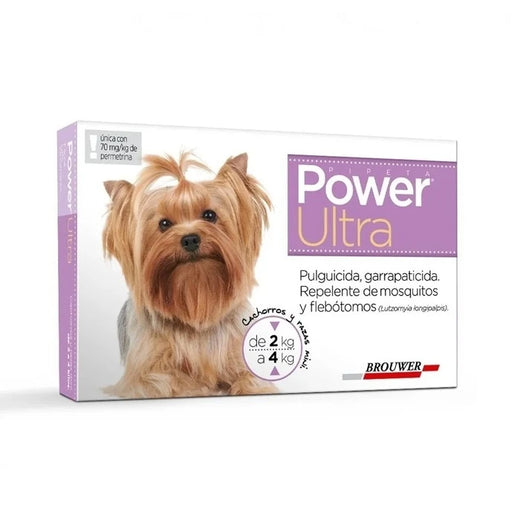 Pipeta Antiparasitaria Power Ultra 2 a 4 KG
