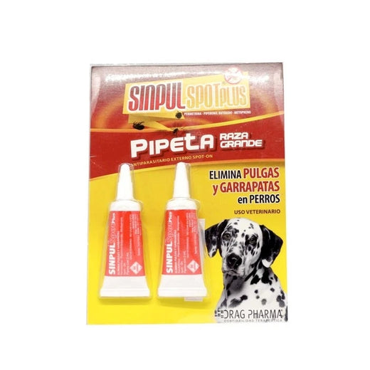 Pipeta Sinpul Spot Plus Para Perros de 15kg o mas