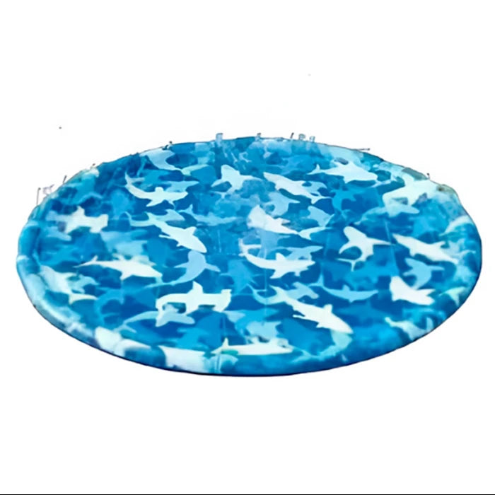 Piscina para perro lanza agua