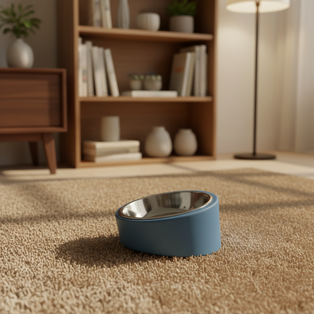 Plato inclinado azul - lifestyle