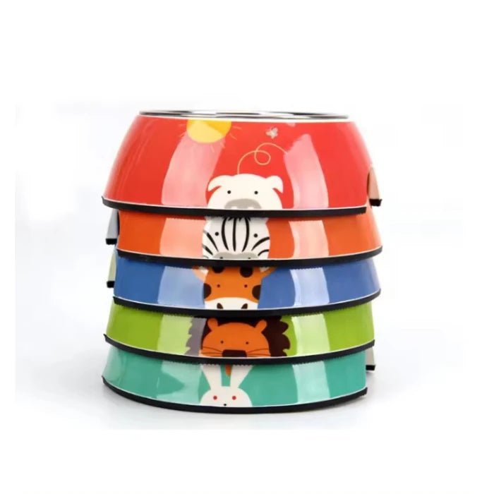 Plato melamina acero animales - Pethome