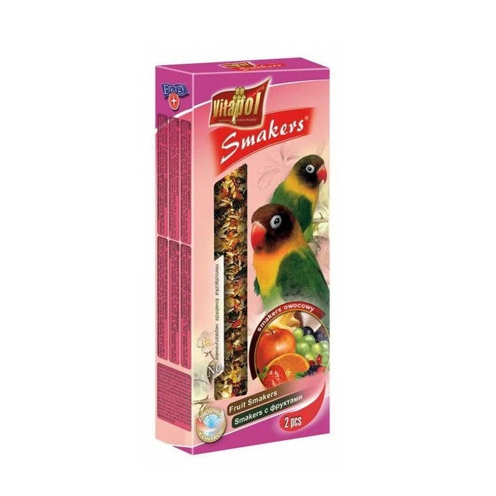 Premium Smakers de Frutas para Inseparables 2 Barras
