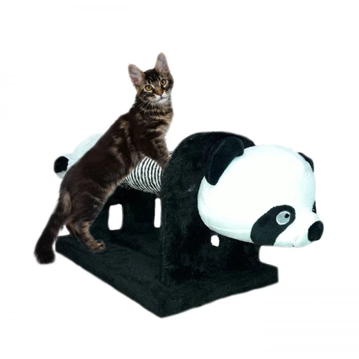 Rascador de Madera Resistente En Forma de Oso Panda - imagen 1
