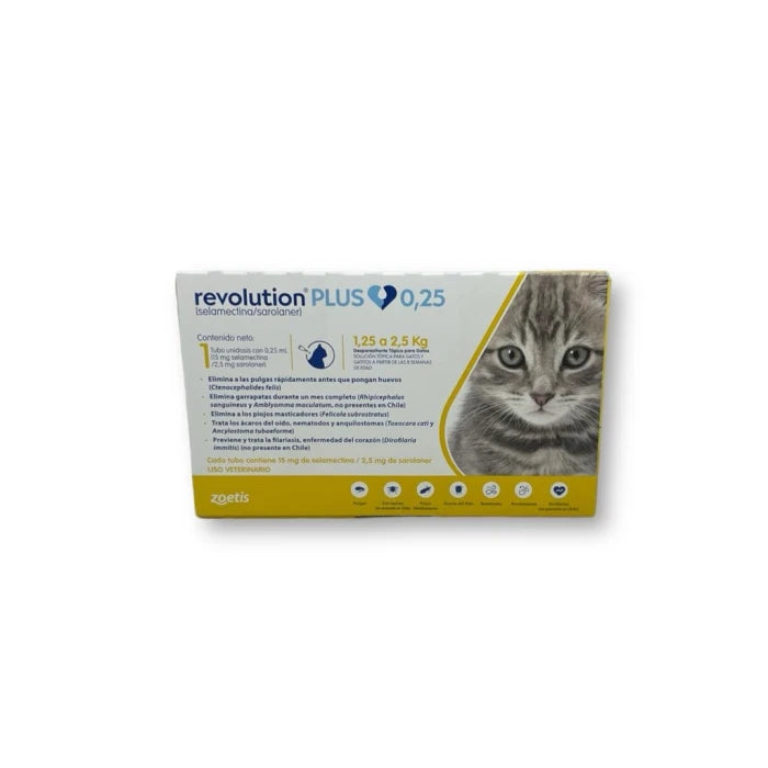 Revolution Plus 0.25 ML para Gatos hasta 2.5KG - imagen 1