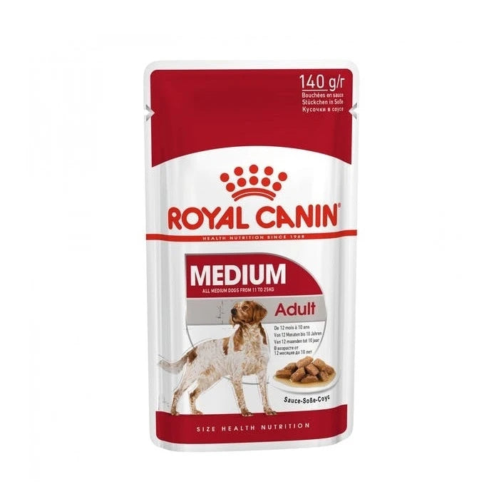 POUCH MEDIUM ADULT 140 GR ROYAL CANIN
