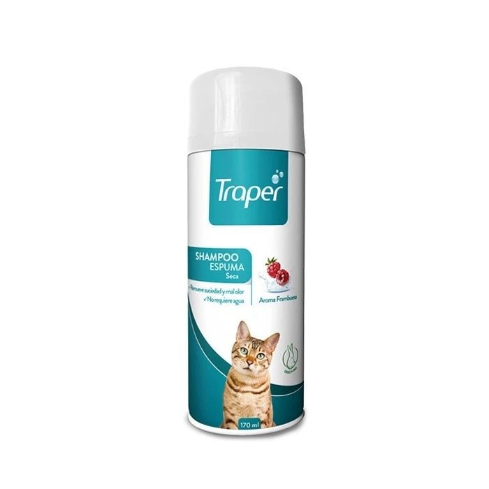 SHAMP. ESPUMA SECA GATO 170 ML - Pethome