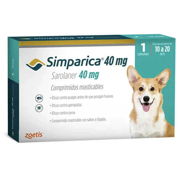 Simparica Antiparasitario Externo 1 Comprimido