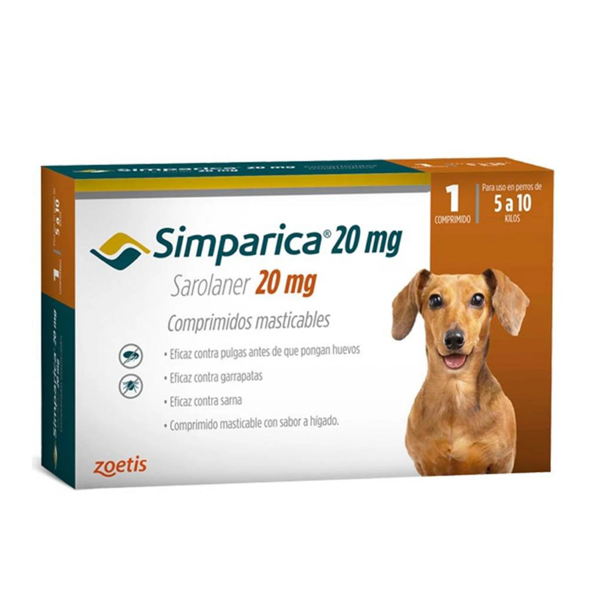Simparica Antiparasitario Externo 1 Comprimido