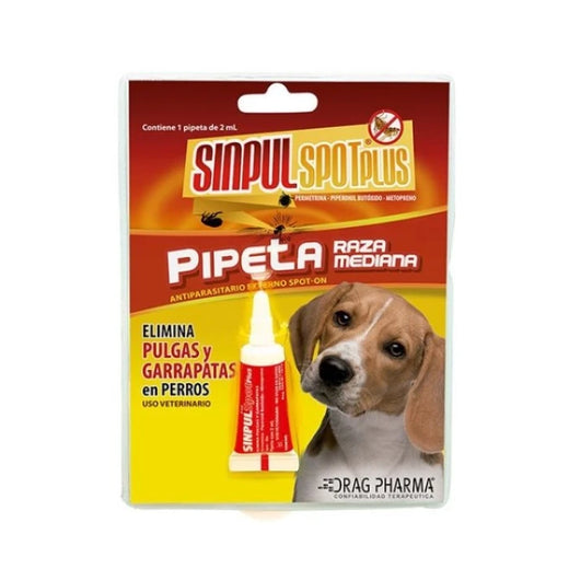 Sinpul Spot Plus Pipeta Para Perros Hasta 15 Kg - 2ml