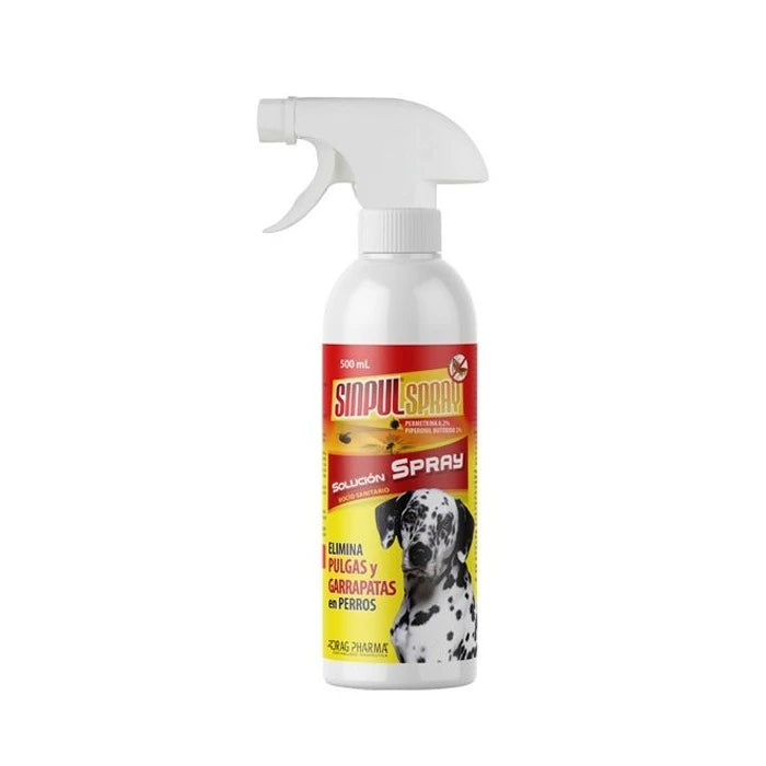 Sinpul Spray para Pulgas y Garrapatas para perro