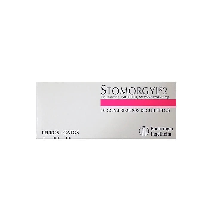 Stomorgyl 2 Para Infecciones 10 Comprimidos para perros y gatos - imagen 1