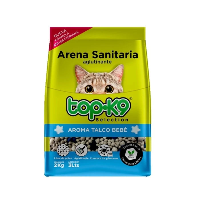 TOPK9 CRISTAL TALCO DE BEBE 3.2 KG