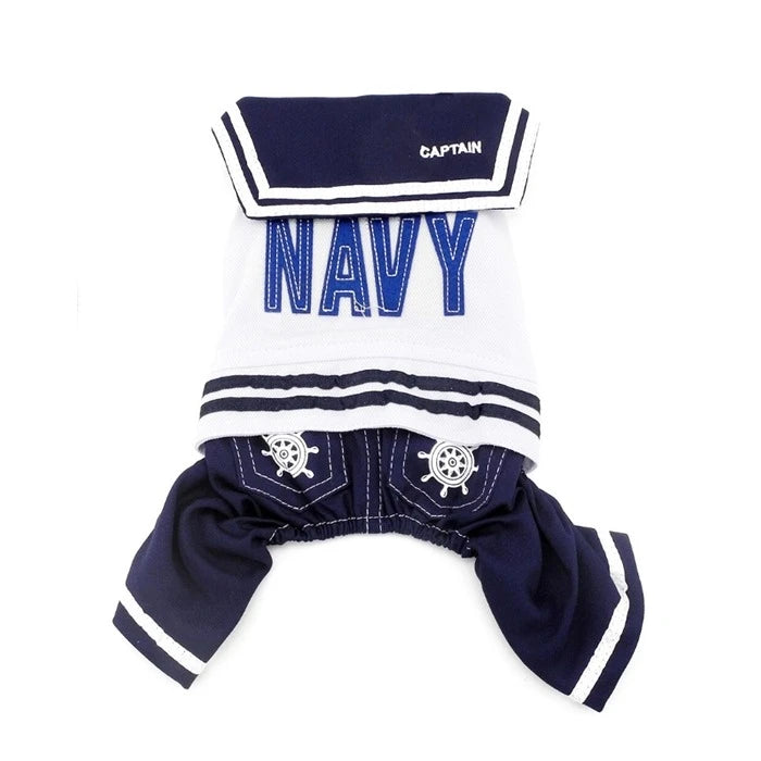 Traje Estilo Marinero para perros y gatos