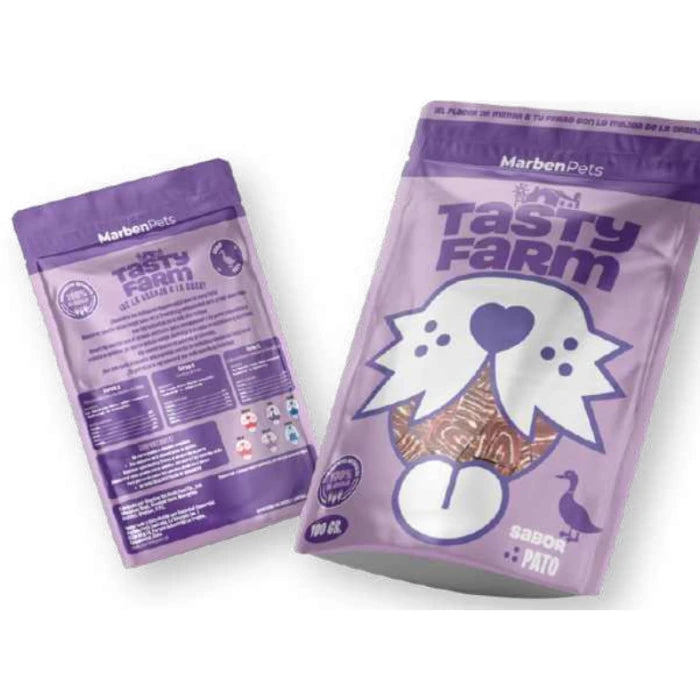 TRUTITOS DE PATO CON HUESITO DE CALCIO 100 GRS TASTY FARM - imagen 1