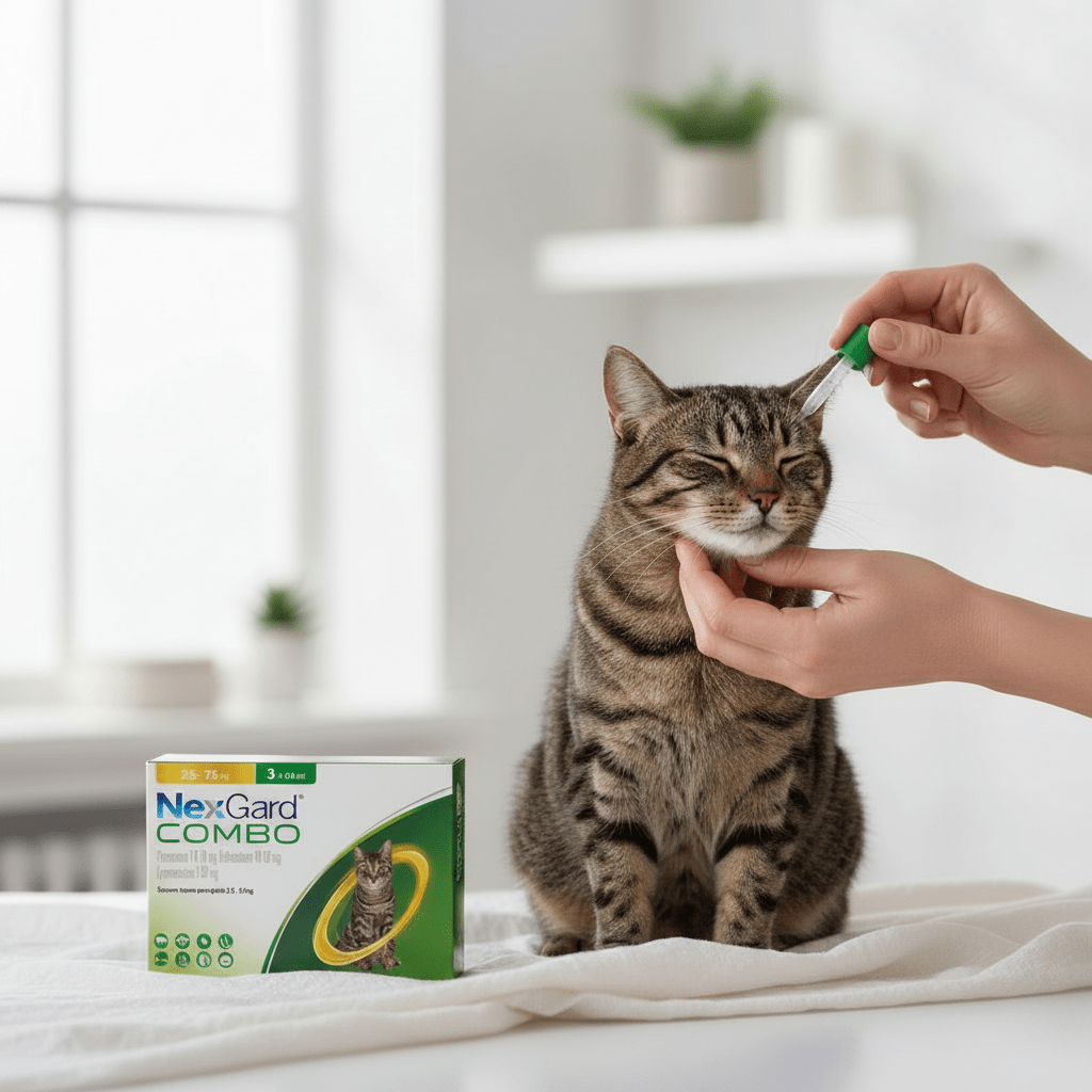 v-nexgard combo pipeta gato 2.5-7.5 kg 0.9 Ml x 3 unid - Pethome