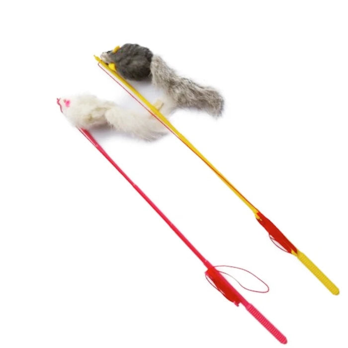 Varilla Ratón de Piel de Conejo para Gatos - imagen 1