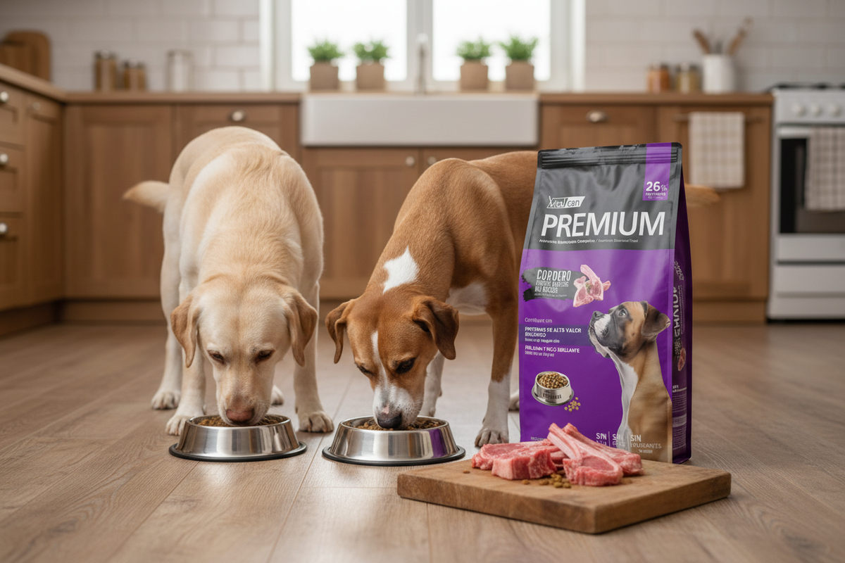 Vitalcan Premium Cordero - Perros con tabla de cordero