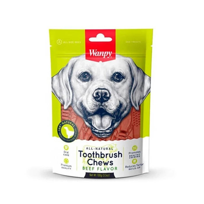 Wanpy Snack Toothbrush Chews Beef - imagen 1