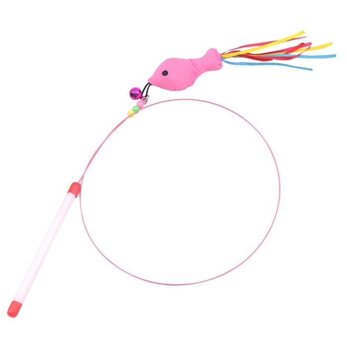 Wonder Cat Juguete Varilla alambre con pez 110 cm - imagen 1