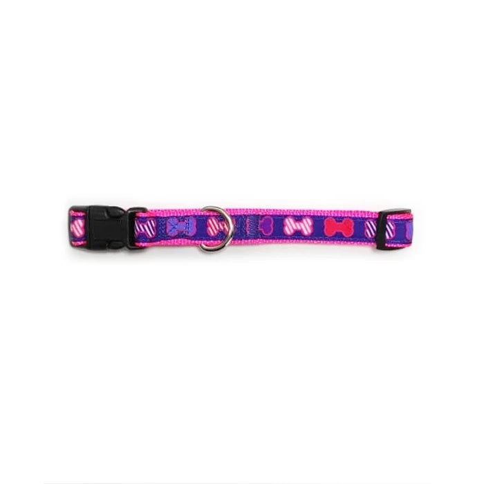Collar fibra diseños huesos 1.6*30*45 cm ROSADO