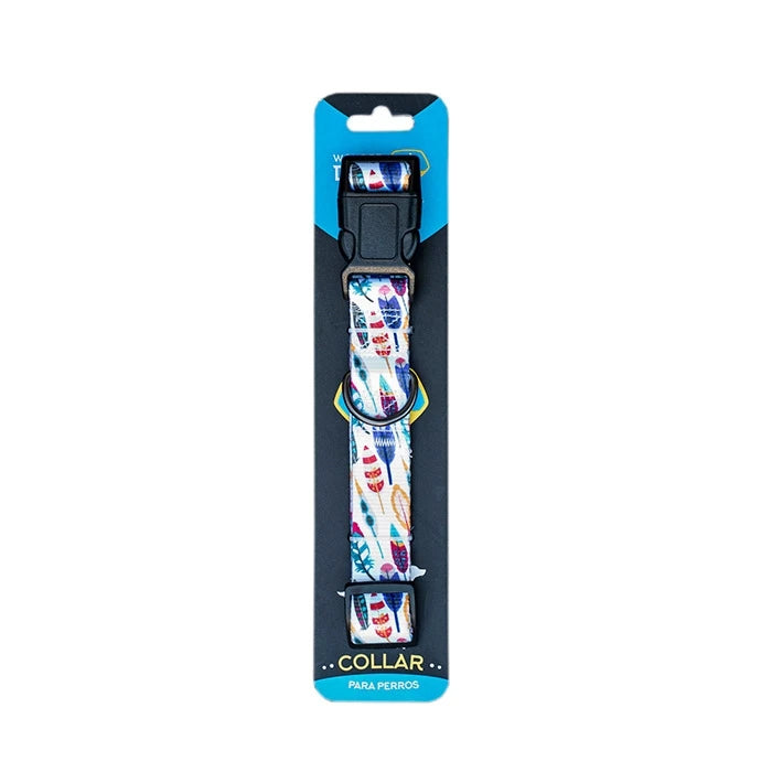 Wonder Dog Collar Diseño Plumas
