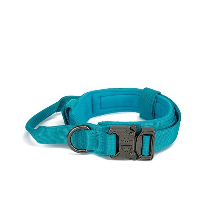 Wonder dog Collar Táctico Reforzado y Asa Celeste - Pethome