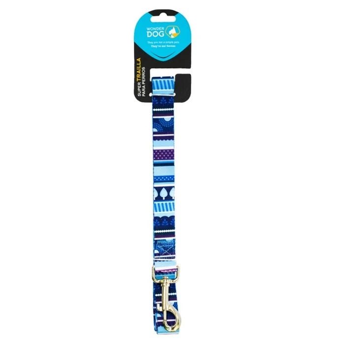 Wonder Dog Trailla Diseño Tramas Azul - Pethome
