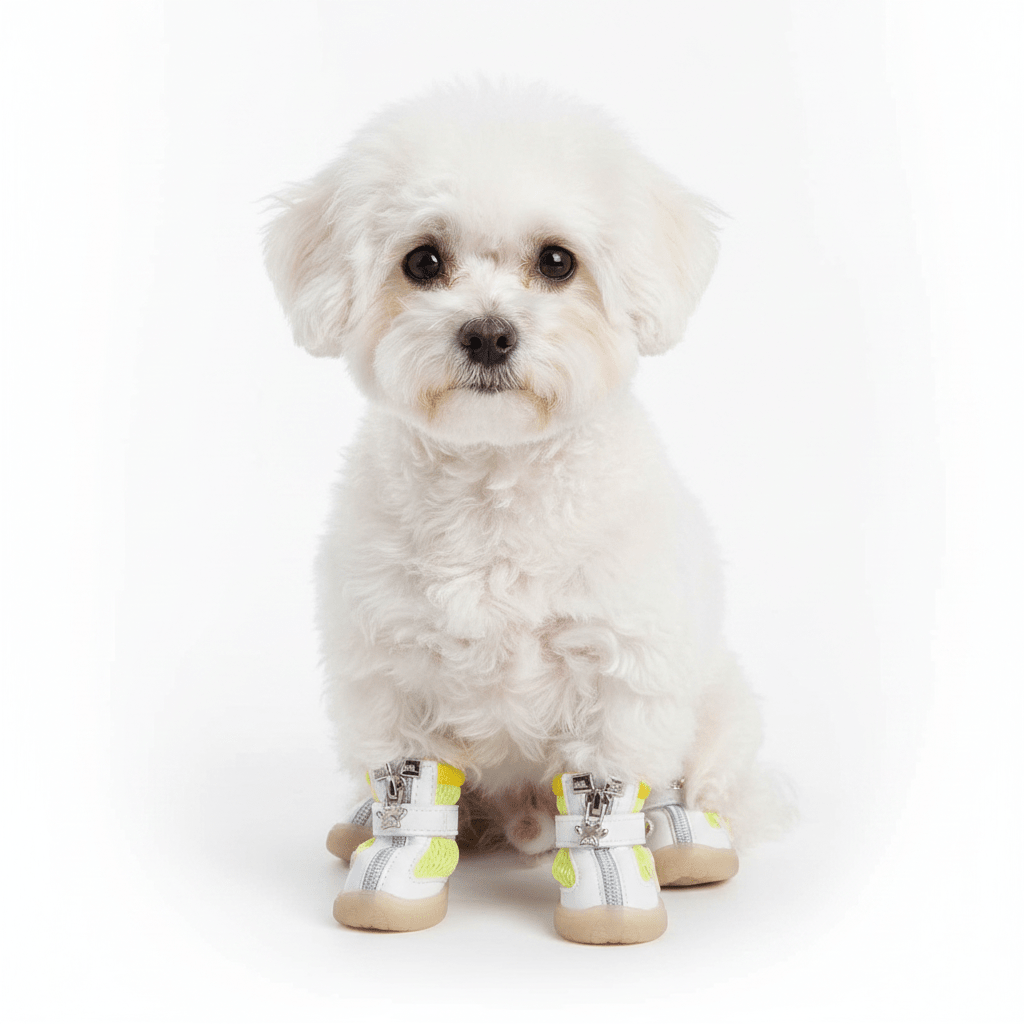 Zapatos para Perro de Temporada Color Amarillo - Pethome