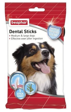 Beaphar Dental Sticks Perros Medianos y Grandes 7 Unidades