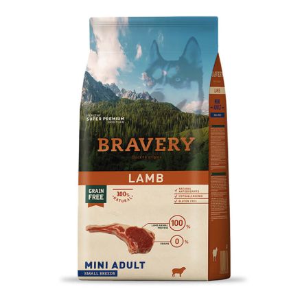 BRAVERY LAMB MINI ADULT SMALL BREEDS 7kg